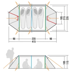 Tatonka Tunnelzelt Buffin 4 Light Oliv -Camping-Ausrüstung Verkaufsladen 30611 8 scaled