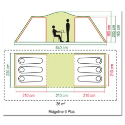 Coleman Zelt Ridgeline 6 Plus Oliv -Camping-Ausrüstung Verkaufsladen 33070 2 scaled