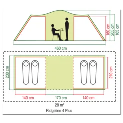 Coleman Zelt Ridgeline 4 Plus Oliv -Camping-Ausrüstung Verkaufsladen 33071 2 scaled