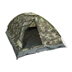 Mil-Tec Dreimannzelt Iglu Standard Woodland -Camping-Ausrüstung Verkaufsladen 33655 1 Mil Tec Dreimannzelt Iglu Standard woodland Vorderansicht ge ffnet