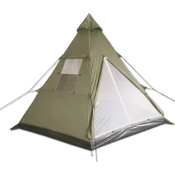 Indianer-Zelt Tipi Oliv