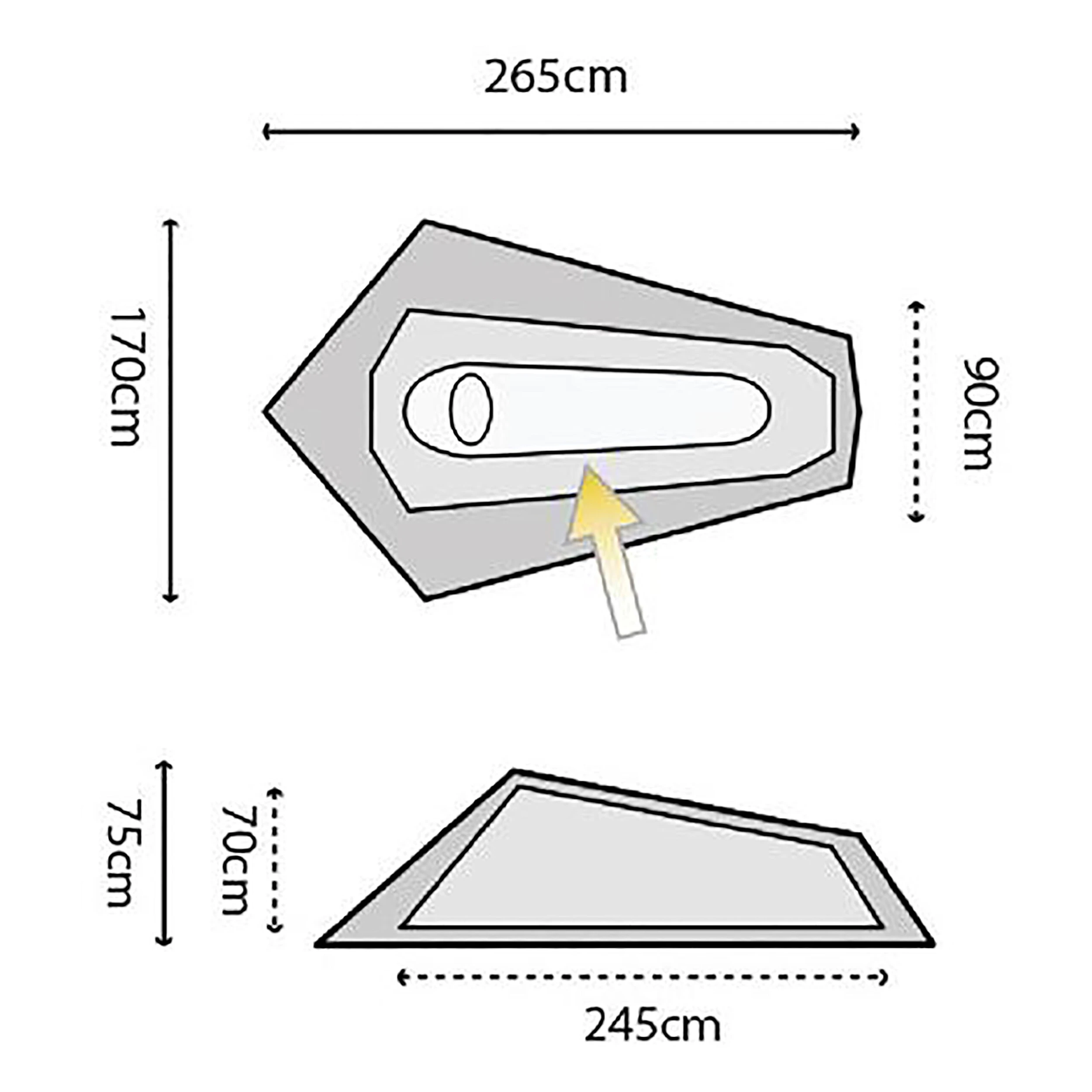 Highlander Zelt Blackthorn 1 Person HMTC 5 Highlander Zelt Blackthorn 1 Person HMTC – Bild 3