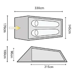 Highlander Zelt Blackthorn 2 Personen HMTC -Camping-Ausrüstung Verkaufsladen 33844 2 scaled