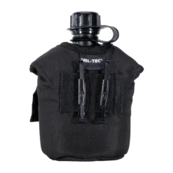 Feldflasche 1 Qt. Mit Becher Und Hülle Schwarz -Camping-Ausrüstung Verkaufsladen 34007 2 Feldflasche 1 qt mit Becher und H lle schwarz R ckansicht