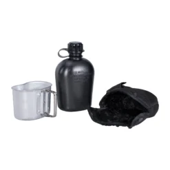 Feldflasche 1 Qt. Mit Becher Und Hülle Schwarz -Camping-Ausrüstung Verkaufsladen 34007 5 Feldflasche 1 qt mit Becher und H lle schwarz Zubeh r Detail