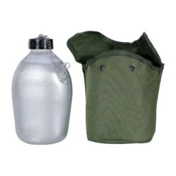Französische Feldflasche Alu M. Hülle -Camping-Ausrüstung Verkaufsladen 34273 4 Franz sische Feldflasche Alu m H lle Zubeh r