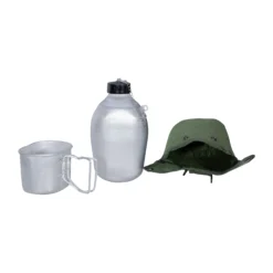 Französische Feldflasche Alu M. Hülle -Camping-Ausrüstung Verkaufsladen 34273 5 Franz sische Feldflasche Alu m H lle Zubeh r Detail