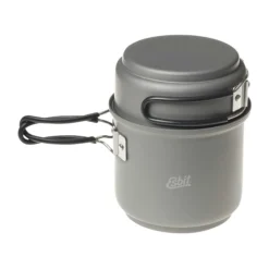 Esbit Spiritus-Trockenbrennstoff-Kochset Aluminium -Camping-Ausrüstung Verkaufsladen 35083 2 Esbit Spiritus Trockenbrennstoff Kochset Aluminium Vorderansicht Becher7tazewPohHa1t