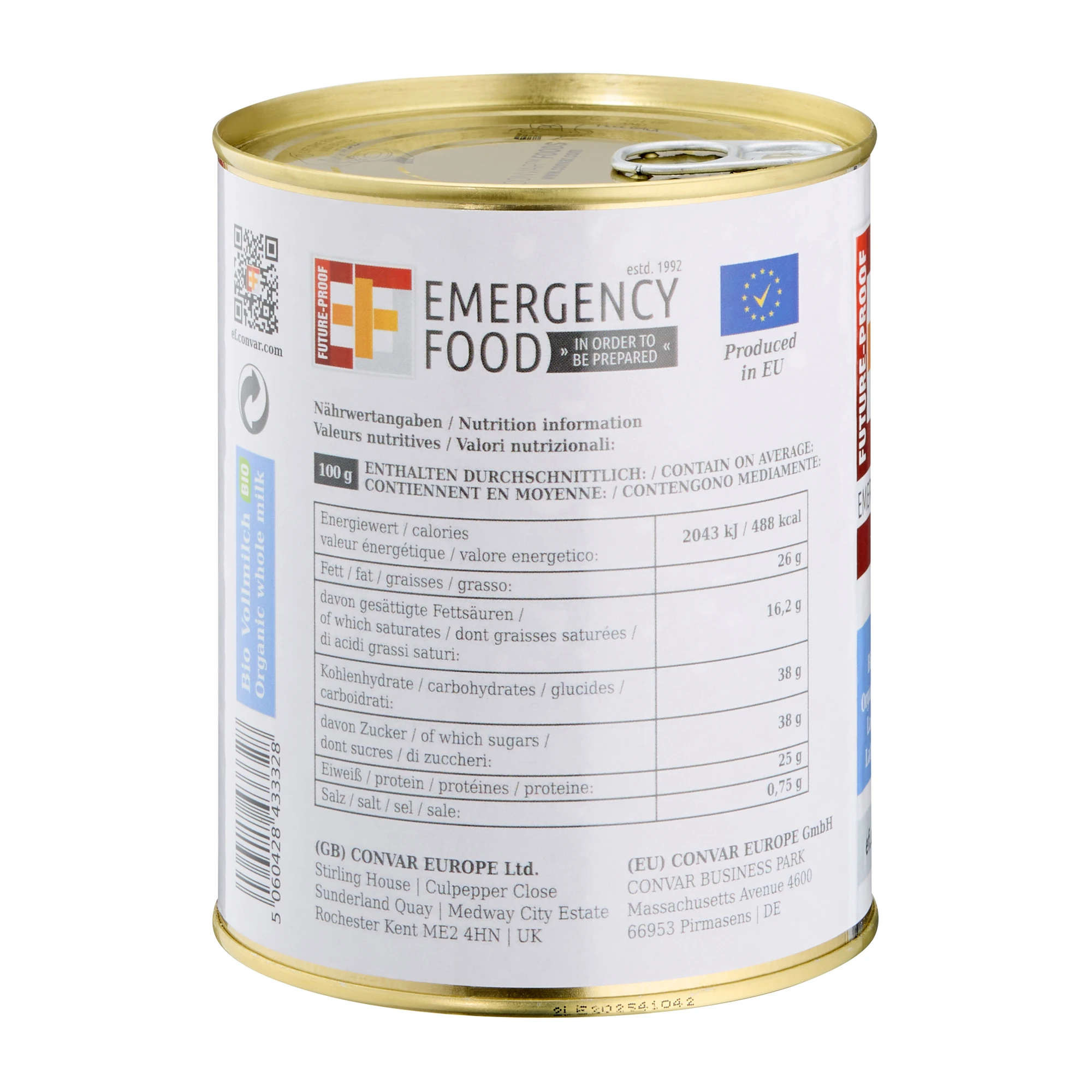 EF Emergency Food Basic Bio Vollmilchpulver 350 G 5 EF Emergency Food Basic Bio Vollmilchpulver 350 G – Bild 3