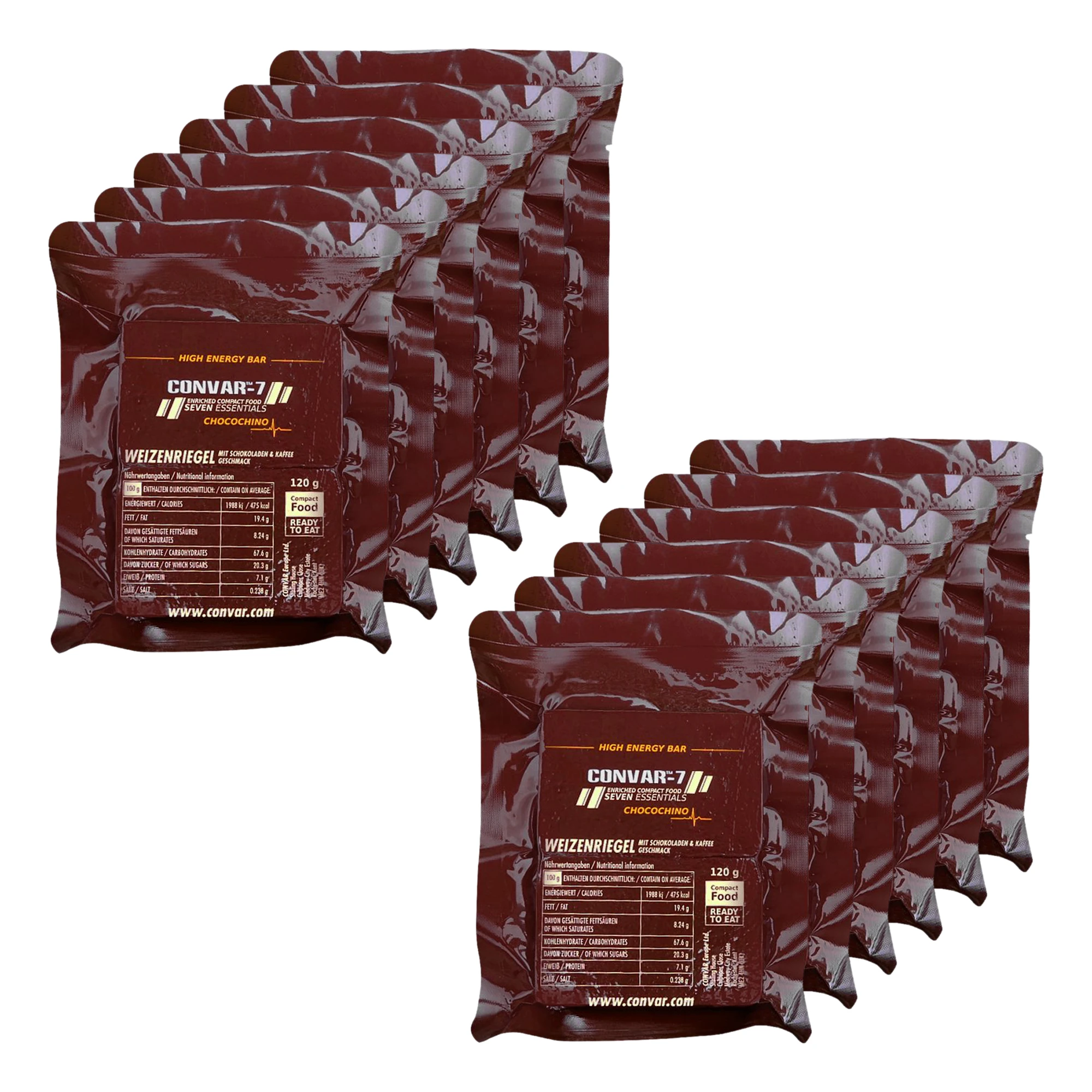 Convar-7 Riegel High Energy Bar Chocochino 12er Pack 3 Convar-7 Riegel High Energy Bar Chocochino 12er Pack