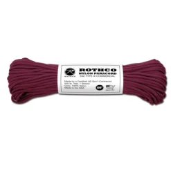 Rothco Fallschirmleine Nylon Type III 550 LB Burgundy