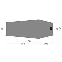 Tatonka Zeltunterlage Floor Sheet LT Gargia 2 Steingrau Oliv