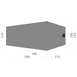 Tatonka Zeltunterlage Floor Sheet LT Gargia 3 Steingrau Oliv