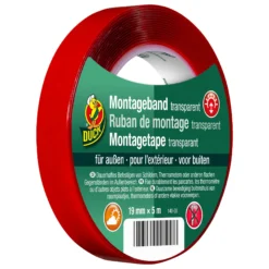 Duck Tape Montageband Außen 19 Mm X 5 M Transparent