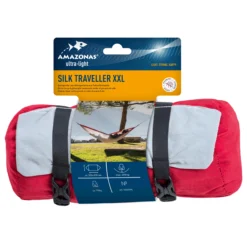 Amazonas Hängematte Silk Traveller XXL Grau Rot -Camping-Ausrüstung Verkaufsladen 78074 2