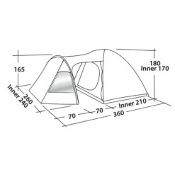 Easy Camp Kuppelzelt Blazar 400 Rustic Grün -Camping-Ausrüstung Verkaufsladen 78220 1